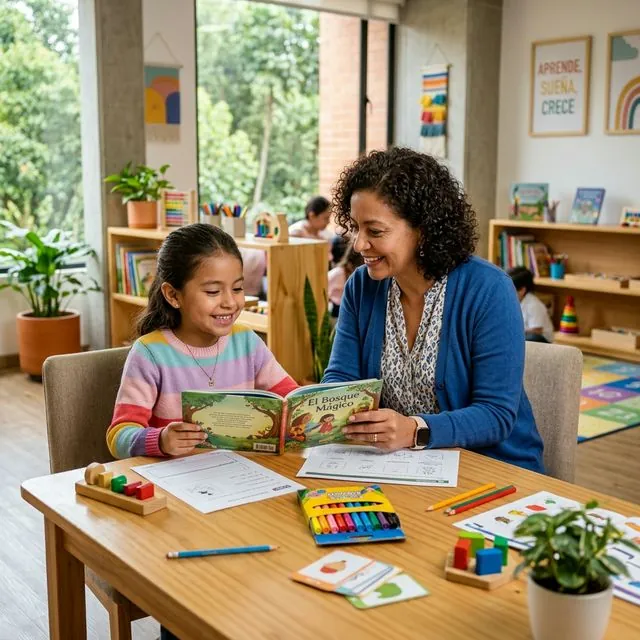 Sesión de psicopedagogía y terapia de aprendizaje